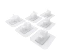 WYAN 6 Pezzi Fascetta stringitubo,Fascette per Tubi Regolabili,di Fermacavi Autoadesivi,per Tubi Gas Tubo Acqua Regolabili(Bianco,17-20mm)