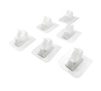 WYAN 6 Pezzi Fascetta stringitubo,Fascette per Tubi Regolabili,di Fermacavi Autoadesivi,per Tubi Gas Tubo Acqua Regolabili(Bianco)