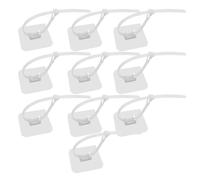 WYAN Autoadesivo Clip Cavo-10 Pezzi Morsetti per cavi regolabili,Morsetti per tubi,Supporto Fermacavo Autoadesivo,per la Gestione dei Cavi a Casa e in Ufficio