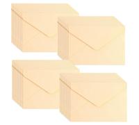 WYAN Buste a Coste-40 Pezzi C6 Buste fai da te,Adatto per le forniture e gli inviti per il matrimonio e il compleanno del Ringraziamento(Beige,Carta e Colla non Incluse)