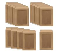 WYAN Buste con finestra,Busta Kraft,Busta classica,Buste business,Per fascicoli e documenti,per Compleanno Cartoline Lettere Partecipazioni Inviti Matrimonio (15 * 11cm,Carta e Colla non Incluse)