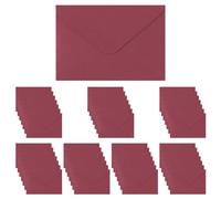 WYAN Buste di Carta Kraft - 50 Pezzi 15.5 x 10.5cm Borgogna Busta ribaltabile classica, per Biglietto Auguri, Inviti Matrimonio e Compleanno (Escludi le carte)