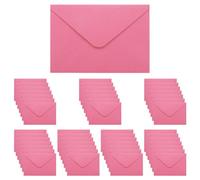 WYAN Buste di Carta Kraft - 50 Pezzi 15.5 x 10.5cm Rosa rossa Busta ribaltabile classica, per Biglietto Auguri, Inviti Matrimonio e Compleanno (Escludi le carte)