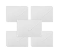 WYAN Buste Piccole Carta - 50 Pcs 17 * 12cm Bianco Buste R`Egalo, Busta B6, Bustes Cartas, per Regali, Biglietti Auguri, Matrimoni, Affari, Inviti (Carta e Colla non Incluse)