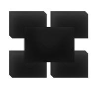 WYAN Buste Piccole Carta - 50 Pcs 17 * 12cm Nero Busta R`Egalo, Busta B6, Buste Cartas, per Regali, Biglietti Auguri, Matrimoni, Affari, Inviti (Carta e Colla non Incluse)