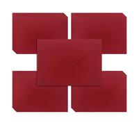 WYAN Buste Piccole Carta - 50 Pcs 17 * 12cm Rosso Intenso Busta R`Egalo, Busta B6, Buste Cartas, per Regali, Biglietti Auguri, Matrimoni, Affari, Inviti (Carta e Colla non Incluse)