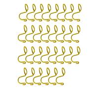 WYAN Confezione da 20 ganci per connettori per grucce, Appendini Armadio, Grucce Metallo, adatto alla maggior parte delle grucce (oro)