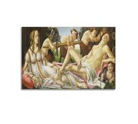 WYATAO Stampa artistica da parete su tela, motivo: Sandro Botticelli (Venere e Marte), decorazione moderna per la casa, 50 x 75 cm