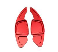 WyaYy8 Palette Cambio al Volante per Auto per Audi A3 A5 A4 S4 A6 A7 2019 2020 2021,Paletta Cambio Volante Decorazione del Rivestimento Esteso Parti Interne,C-Red