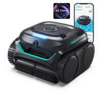 WYBOT C2 Robot Aspirapiscine Senza Fili, Pulizia di Muri e Linea d'Acqua, Filtrazione a Doppia Pulizia, per Piscine Interrate fino a 150 m², Nero Verde - Nouvo