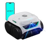 WYBOT C2 Vision Plus Robot Piscina Senza Fili con Telecamera IA, Robot Batteria pareti e Fondo: Potente aspirazione, Doppio Filtro, 8 modalità, per Piscine interrate 210 m² - Verde Piuma di Brina