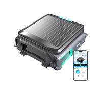 WYBOT F1 Skimmer Solare Robot per Piscina: Autonomo Senza Filo 8h, Controllo Vocale & Monitoraggio Acqua App, Perfetto per Piscine Residenziali,Negro Claro Verde