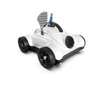 WYBOT Grampus 400 Robot Piscina - Aspirapolvere per Piscina con Cavo 10 Metri, Autopulente, Doppio Motore, Timer Regolabile (1, 2 o 3 Ore), Filtro 180μm, Ideale per Piscine Fuori Terra (Bianco)