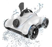 WYBOT Grampus 400 Robot Piscina, Super Aspirazione Da 150W, Doppio Motore, 3 Opzioni Di Durata Del Lavoro, Angolo Degli Ugelli Regolabile, Perfetto Per Piscine Con Fondo Piatto.