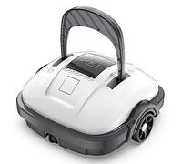 WYBOT Robot Piscina Fuori Terra per Piscina da 80m², Robottino Pulitore con Doppia Motricità, Robot Piscina Pulitore Senza Fili con Batteria Autonomia 100 Min | Parcheggio Autonomo Bianco