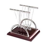 WYBZDA Creativa Pendolo Di Newton Con Base Quadrata, Palle Di Equilibrio Del Newton's Cradle Per La Casa, Moto Perpetuo Per La Decorazione Della Scrivania ufficio(S,T-shaped)
