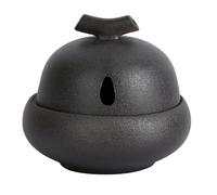 WYBZDA Vintage in Ceramica Porta Aglio per Cucina Freschezza Traspirante 2,9 Pollici Porta Patate Cipolle Aglio con Coperchio A Prova di umidità