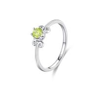 Wycian Anelli per partner 925, 1,6 mm, con zirconi, stile elegante con zirconi, misura 49 (15,6), per la laurea della mamma, 14 (17,2), Argento sterling, Zirconia cubica