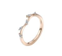 Wycian Anelli Vintage Donna Anello Oro Uomo 18K Vero 750 Moissanite Foglia Delicata Misurare 20 Aggiornamento 3.0 per Lesbica Cocktail Gioielli