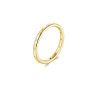 Wycian Anello con incisione "Beste Freund", in oro giallo 9 K/14 carati, Au375/Au585, forma rotonda, moissanite, anello per sorella moderna, 16 (17,8), Oro giallo 14 carati, Moissanite