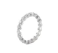 Wycian Anello da donna con incisione, in oro bianco 9 K, con diamante realizzato, misura 45 (14,3), ideale per zia San Valentino, 13 (16,9), Oro bianco 9 K, Diamante realizzato
