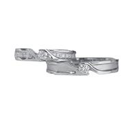 Wycian Anello da uomo personalizzabile in argento 925 delicato con zirconi, regolabile, aggiornamento 3.0, per coppia, unisex, sorella, fidanzamento, Verstellbar, argento sterling S925, Zirconia