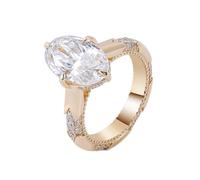 Wycian Anello dell'amicizia con incisione Moissanite da donna, in oro 9 K, elegante, misura 45 (14,3), popolare per lesbiche, Capodanno, personalizzabile, 13 (16,9), oro 9 K, Moissanite