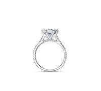 Wycian Anello di fidanzamento senza nichel, in argento 925, 1,5 mm, zirconi eterni con solitario misura 49 (15,6), per donna San Valentino, 49 (15.6), Argento sterling, Zirconia cubica