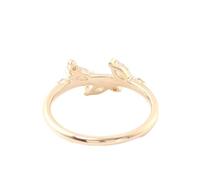 Wycian Anello Fidanzamento Vintage Anello Uomo Oro 14K Moissanite Foglia e Marquise con Moissanite Misurare 20 Elegante per Signore Nozze Gioielli