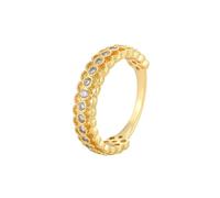 Wycian Anello Nuziale Anello Fede Nuziale Oro Giallo 18 Kt AU750 Moissanite Svuotare Misurare 12 Aggiornamento 3.0 per Sorella San Valentino Gioielli