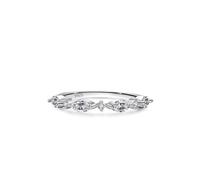 Wycian Anello per partner da donna, 925, 1,6 mm, zircone a forma di diamante, misura 49 (15,6), per ballo di fine anno, 57 (18.1), Argento sterling, Zirconia cubica