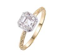 Wycian Fede Nuziale Anello Donna Oro 14K Vero Moissanite Modello Vintage Misurare 17 Elegante per Sorella San Valentino Gioielli
