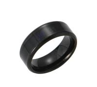 Wycian Love Ring, Anello Donna Pietra Nera Titanio Taglia 22 Anelli a Temperatura Controllata Custom Regalo per Figlia Valentines Day Gioielli