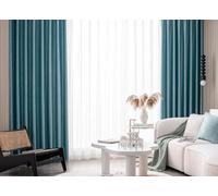 Wycian Tessuto oscurante, 2 pezzi, in poliestere, jacquard, 138 x 102 cm, per camera da letto, stile moderno