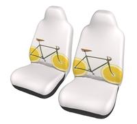 WYCZHY Arancione Bicicletta Stampa Car Seat Cover,Universale Auto Sedili Protector Adatto Per Auto,Suv Berlina,Camion