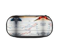 WYCZHY Astuccio portapenne ad alta capacità, con formula matematica, astuccio organizer per penne, accessorio estetico per adulti, Nero , Taglia unica, Organizer per borse