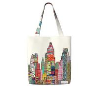WYCZHY Austin Texas Print Large riutilizzabile Heavy Duty Tote Bag Pack disponibile Premium Canvas borse regalo riutilizzabili lavoro shopping