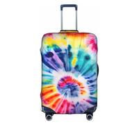 WYCZHY Beautiful World Rainbow Tribe - Copertura per valigia grande, con cerniera, protegge i bagagli durante il viaggio, bianco, S