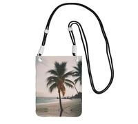 WYCZHY Borsa a tracolla con stampa di piccione dei cartoni animati 2 da viaggio con tracolla per telefono, passaporto a piedi, portafoglio, Nero , Taglia unica