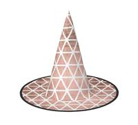 WYCZHY Cappello pieghevole di Halloween alto 33 pollici del modello del modello dell'oro rosa, cappello di Halloween del panno di Oxford per il carnevale