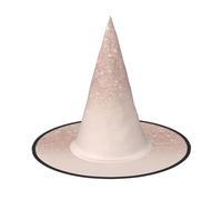 WYCZHY Cappello pieghevole di Halloween alto 33 pollici della carta da parati dell'oro rosa, cappello di Halloween del panno di Oxford per il carnevale