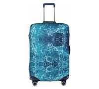 WYCZHY Copertura per valigia grande con stampa a tema tropicale oceano spiaggia, copertura elastica per valigie con cerniera, protegge i bagagli durante il viaggio, bianco, M