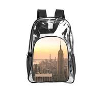 WYCZHY Empire State Building - Borsa trasparente resistente per libri, rinforzata, per spiaggia, sport all'aria aperta, viaggi