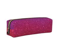 WYCZHY Gradiente Paillettes Sparkle Stampa Studenti Matita In Pelle Astuccio Marcatori Titolare Grande Capacità Borsa per la Scuola per Strumenti di Cancelleria, Oro, Taglia unica, Astuccio per