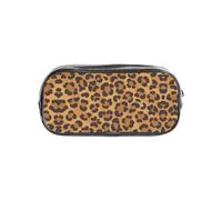 WYCZHY Il leopardo giallo ha stampato il sacchetto trasparente della matita, la borsa resistente della chiusura lampo del PVC, organizzatore robusto per i pennarelli