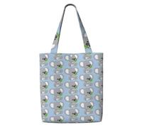 WYCZHY Koala Eat Leaf Print Large riutilizzabile Heavy Duty Tote Bag Pack Disponibile Premium Canvas Riutilizzabile Borse Regalo Lavoro Shopping