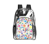 WYCZHY Mexican Otomi - Borsa per libri trasparente, resistente, con stampa di animali, per spiaggia, sport all'aria aperta, viaggi