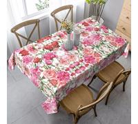 WYCZHY Peonia del giardino che stampa la copertura elegante della tovaglia del partito con il tessuto spesso molle per la celebrazione di ban