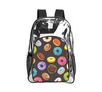 WYCZHY Ring Bread With Jam - Borsa trasparente resistente per libri, rinforzata, per spiaggia, sport all'aria aperta, viaggi