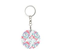 WYCZHY Romantico Fancy Floral Birds farfalla stampa portachiavi per organizzatore chiave compatto per portachiavi, portachiavi per auto portachiavi portachiavi, bianco, Taglia unica